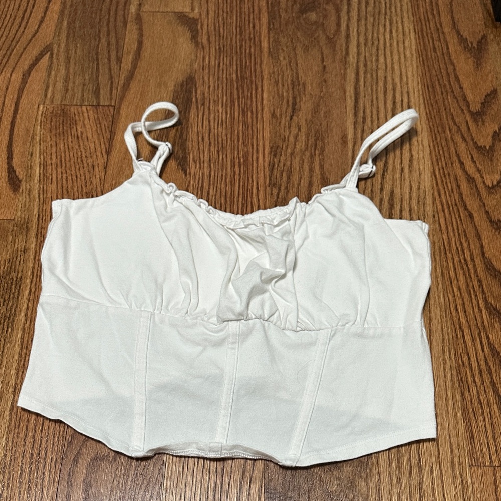 Hollister White Crop Top